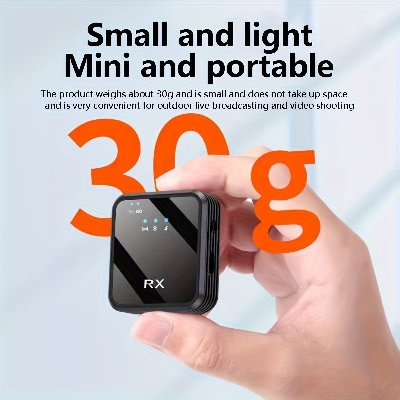 3 in 1 Mini Microphone for iPhone/Android/Camera Wireless Lavalier Microphone