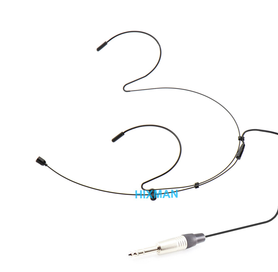 HIXMAN Black HM1-L6 Headset Headworn Mic For LINE6 Wireless Transmitter 6.35 TRS