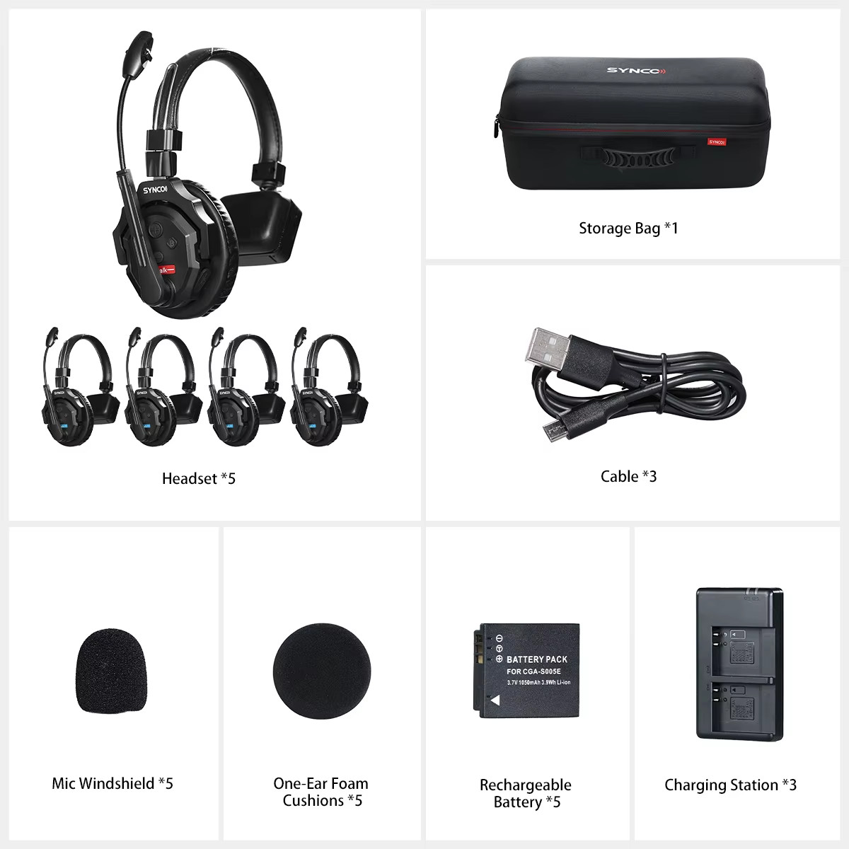 Xtalk 2.4G Wireless Intercom System X1 X2 X5 MasterFree Noise reduction Intercom