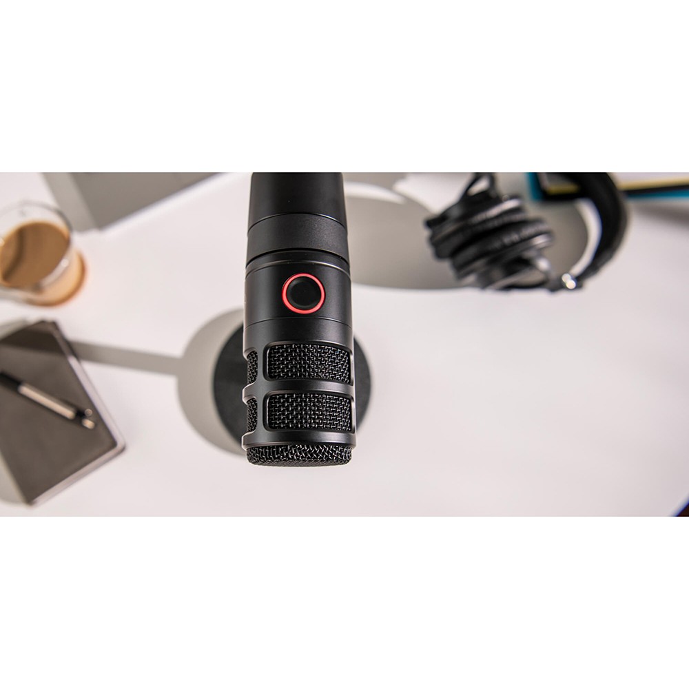 Audio-Technica Hypercardioid Dynamic Podcast USB Mic with 2 Year Warranty Bundle