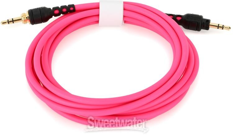 Rode Rode NTH-100 3.5mm to 3.5mm TRS Cable – 7.9-foot, Pink