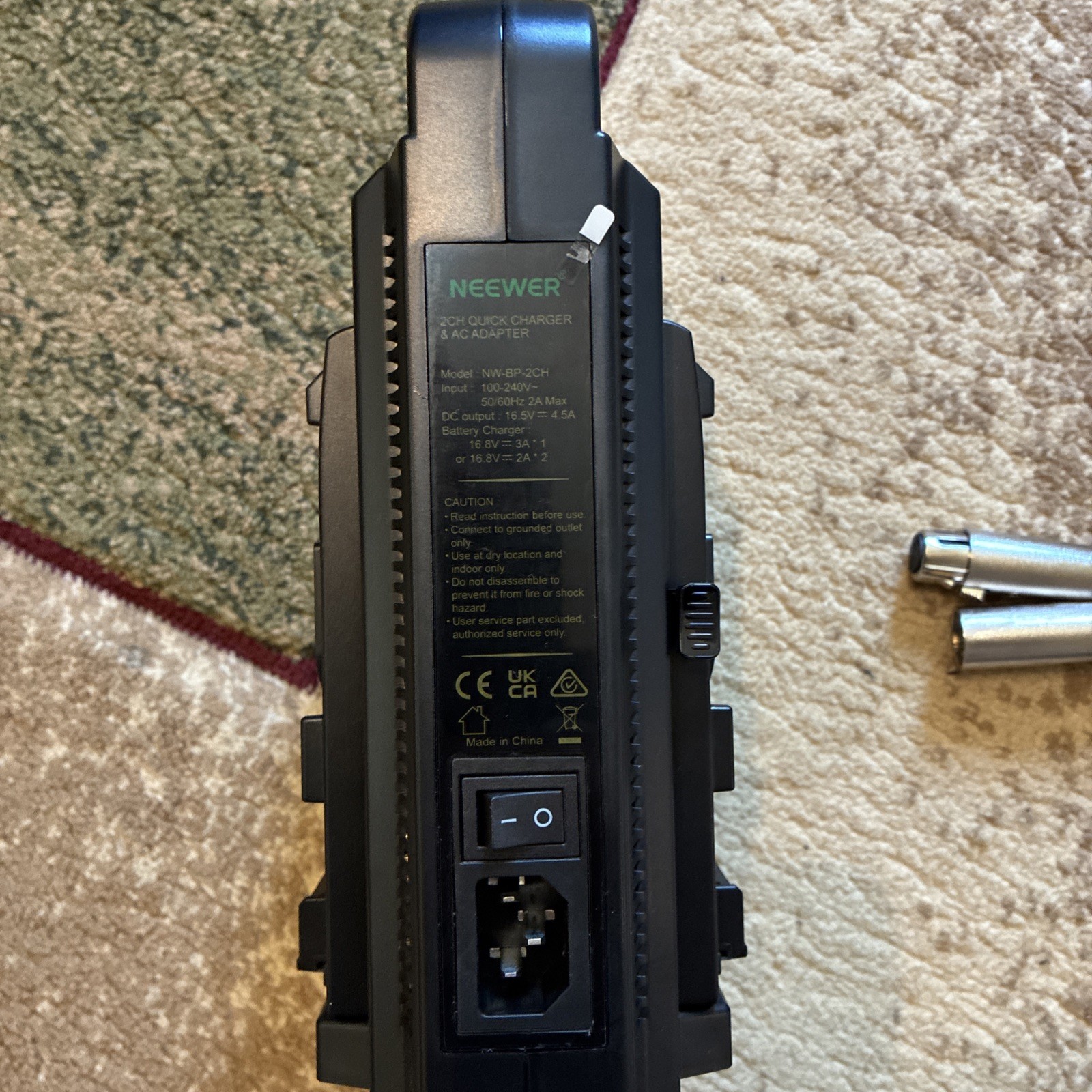 Neewer NW-BP-2CH Quick Adapter & AC Adapter 4 Pin XLR Cable Included