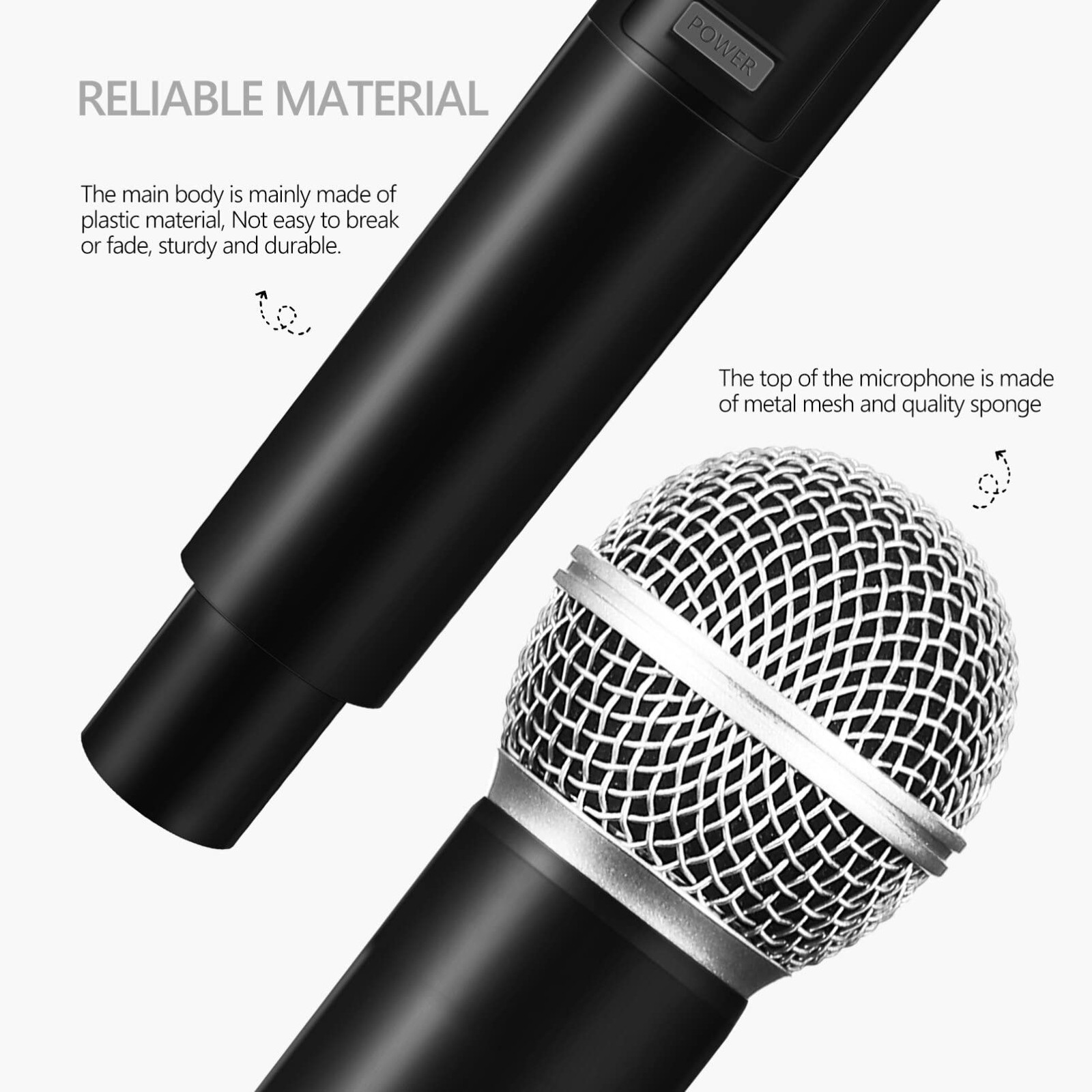 Fake Microphone Prop with Flag Station Plastic Simulate Mic for Karaoke Fun