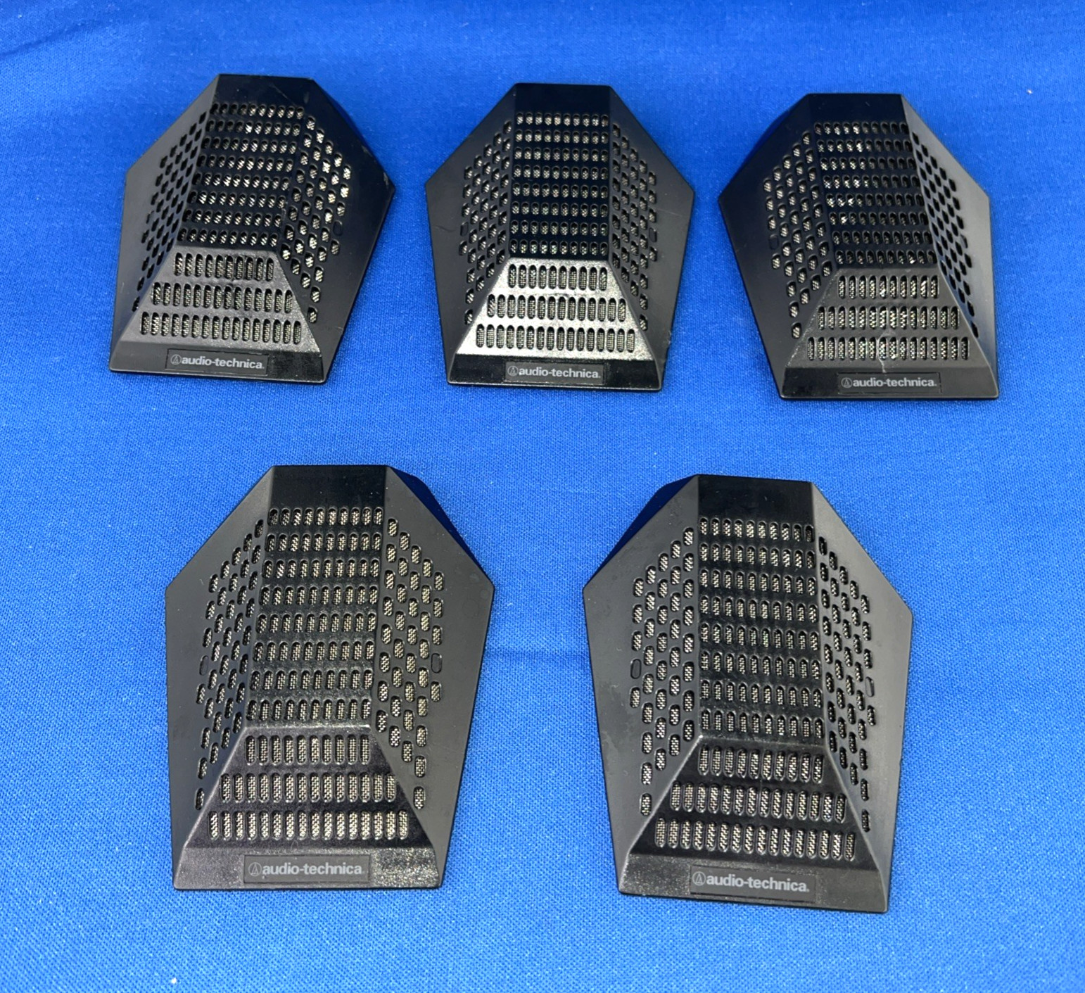 LOT 5x Audio-Technica PRO 44 Cardioid Boundary Condenser Mics No Cables TESTED