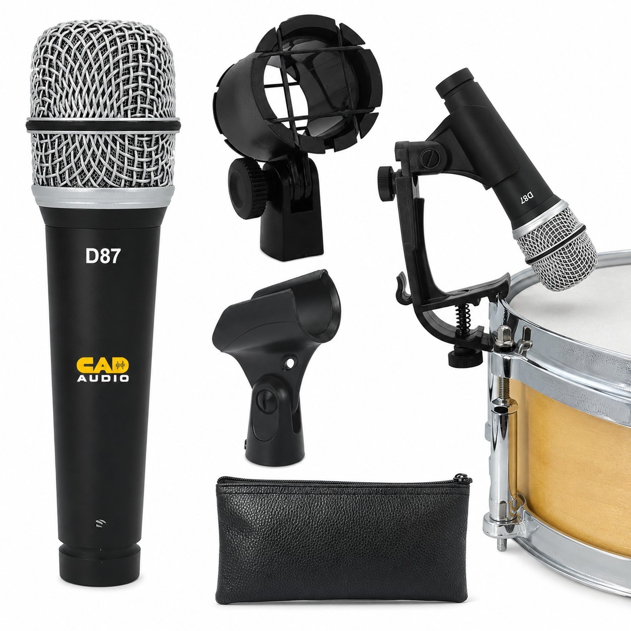 CAD Audio D87 Supercardioid Dynamic Instrument Microphone Drum Snare Guitar XLR