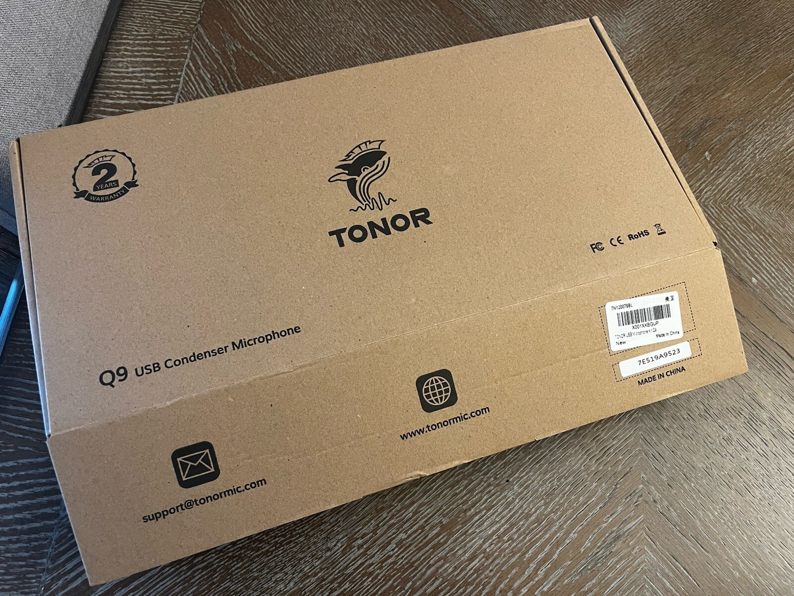 New Tonor Q9 Studio Microphone Kit Opened Box To Take Pictures