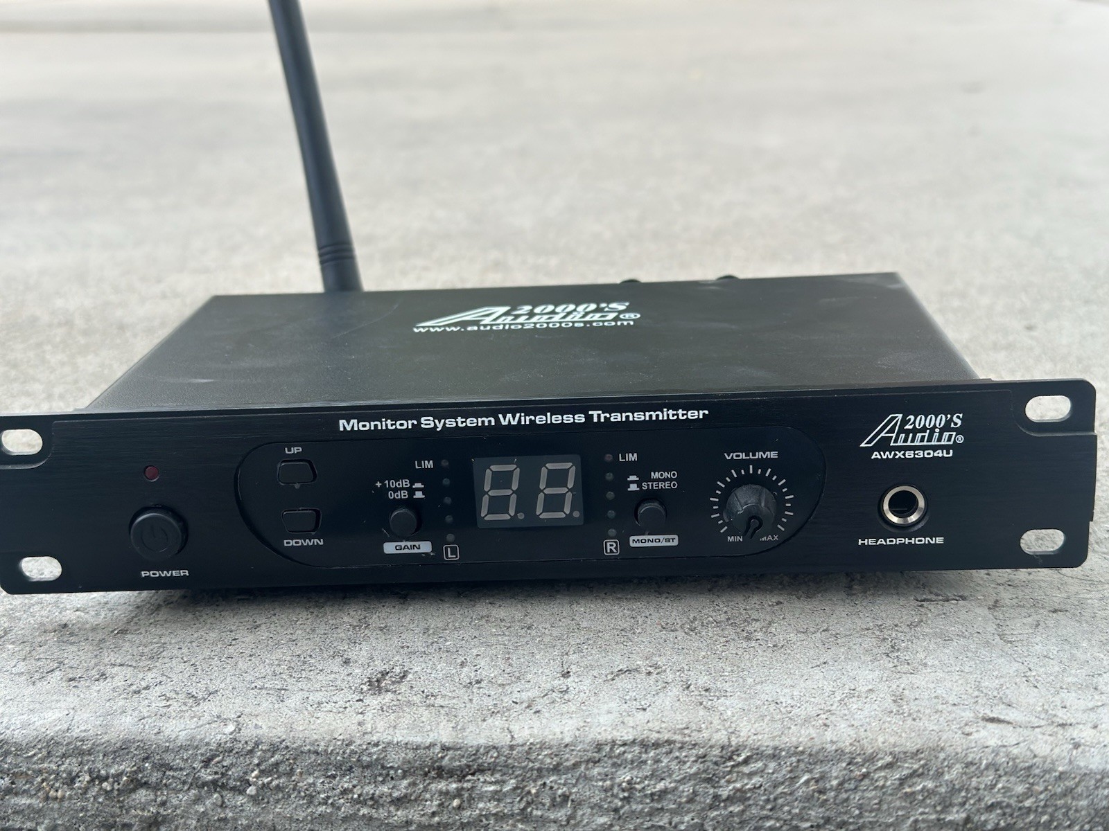 Audio2000’S AWX6304U UHF Wireless Monitor System Transmitter w/ XLR, HP Monitor