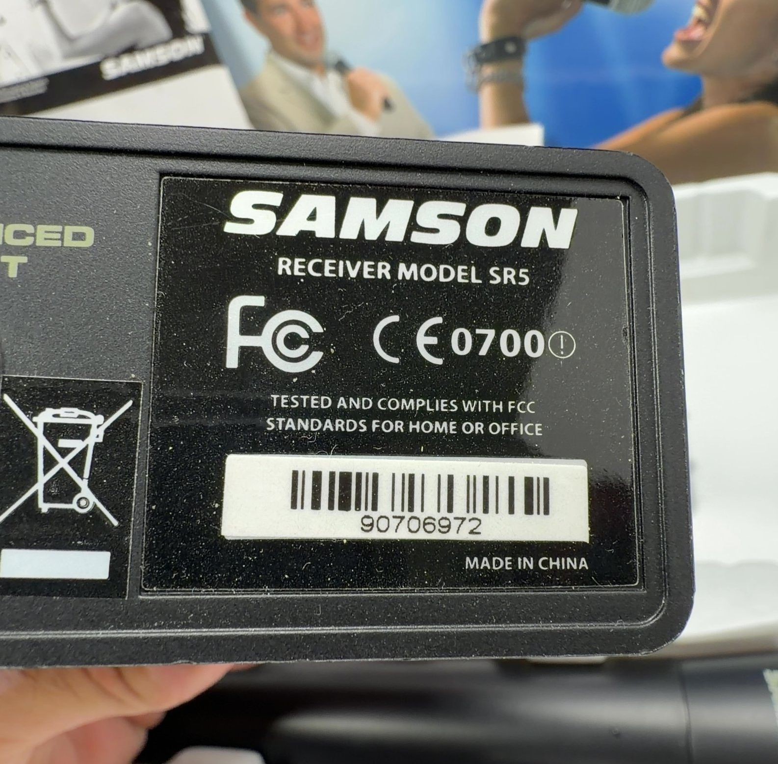 Samson Stage 5H Professional Wireless Microphone System with VHF Receiver