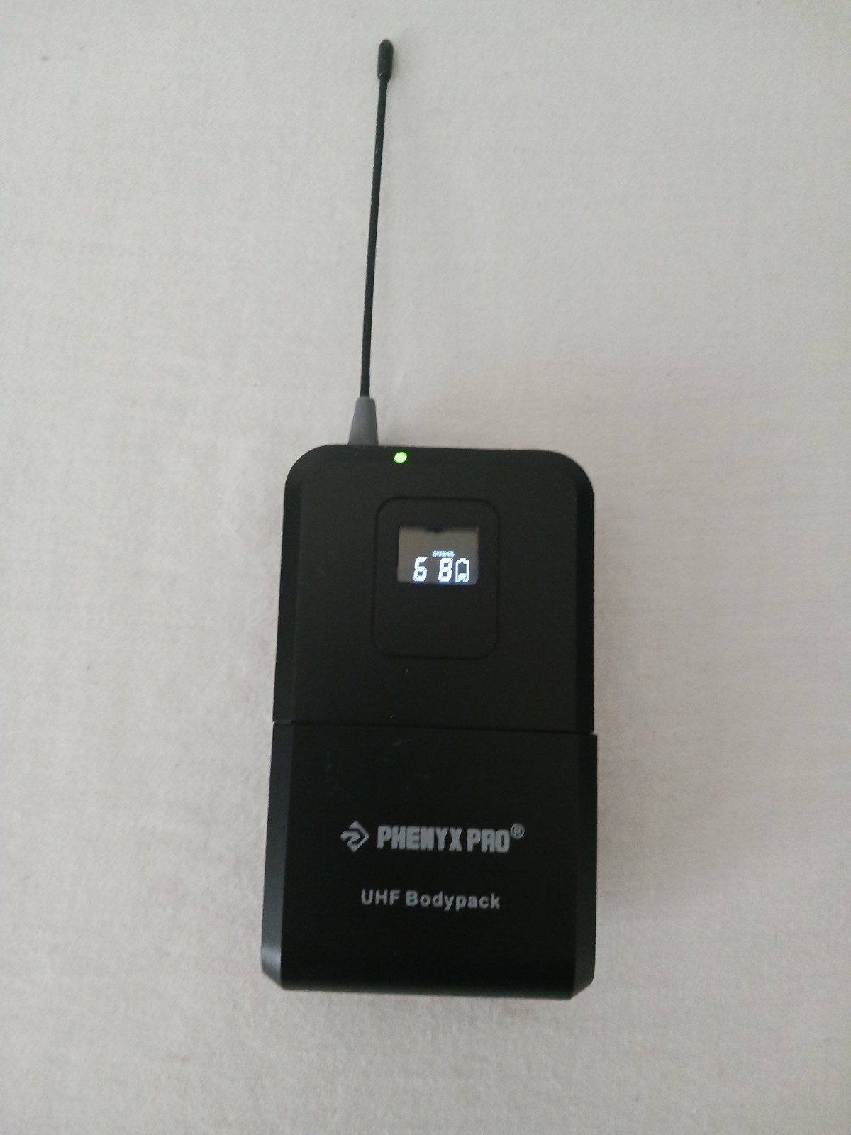 Phenyx Pro UHF Wireless Bodypack Transmitter Mute PWB-7 for PTU-71/PTU-7000/PTU