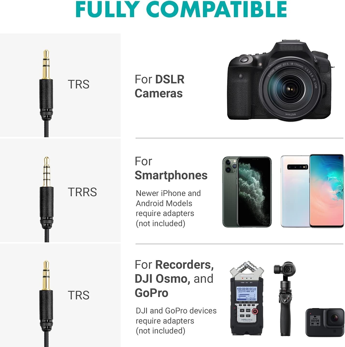 Movo VXR10 Universal Cardioid Condenser Video Microphone with Shock Mount
