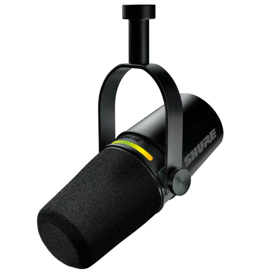 Shure MV7+ Hybrid Podcast Microphone, Black
