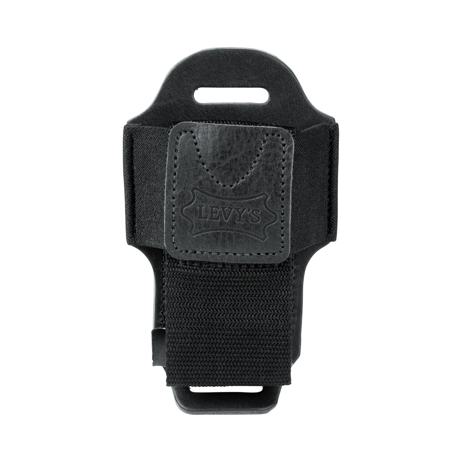 Levy’s MM14-BLK Wireless Transmitter Bodypack Holder, Black Leather