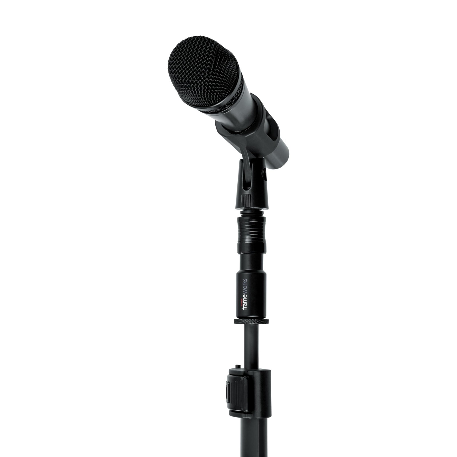 Gator Frameworks Microphone Clip Quick Release Stand Attachment, Small, black