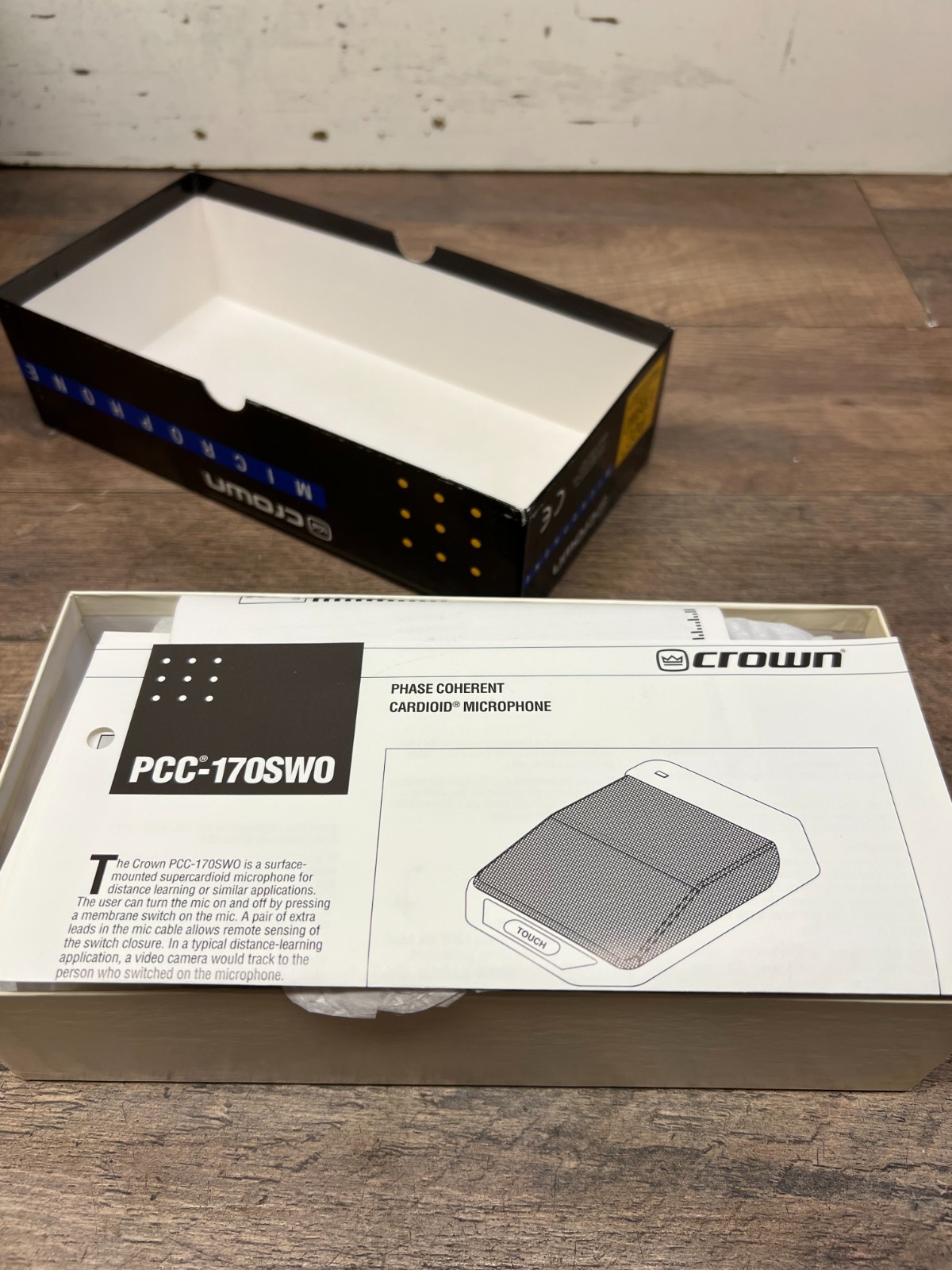 Crown PCC170 SWO professional boundry layer microphone