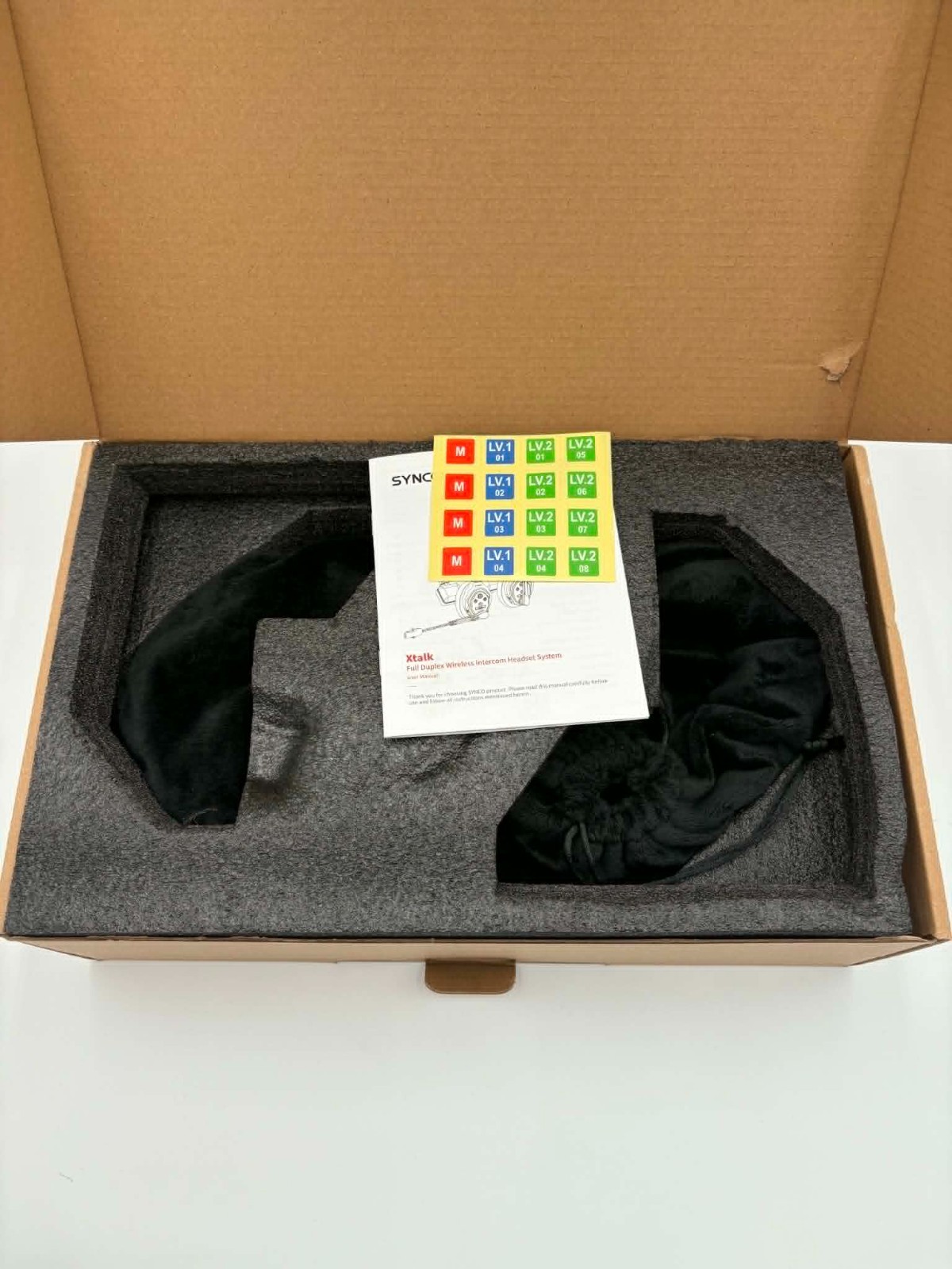 SYNCO XTALK X2 Wireless Intercom Headset System 2.4GHz 350M/1148FT For 2 Persons