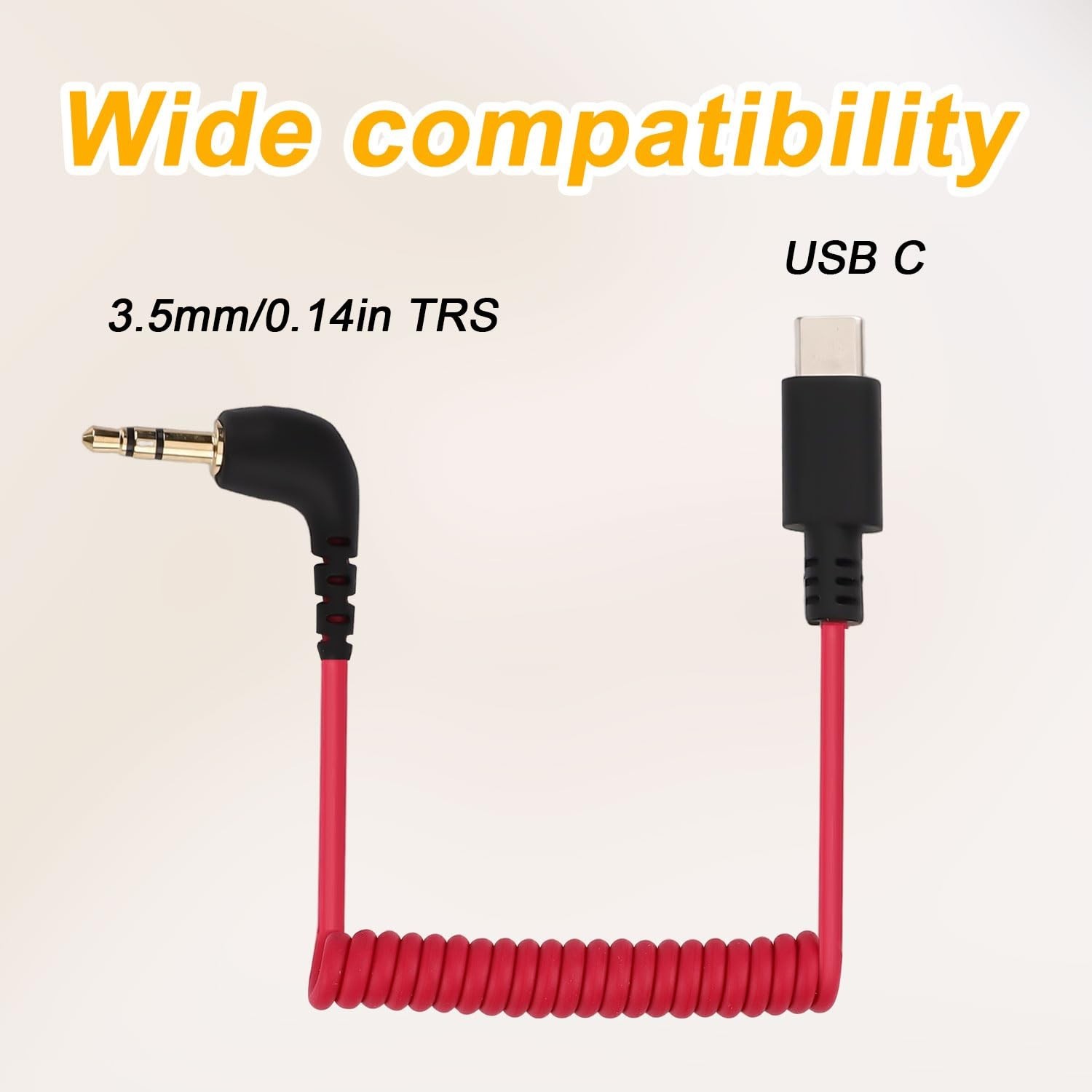 USB C to 3.5mm TRS Microphone Adapter for Rode Wireless GO 2 | Compatible wit…
