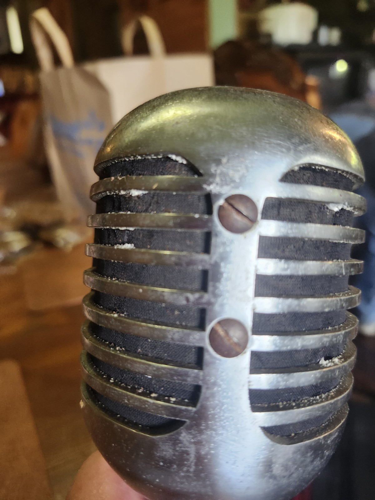 Shure 55C Evis Vocal Microphone . Previously Working But Lost Cable.