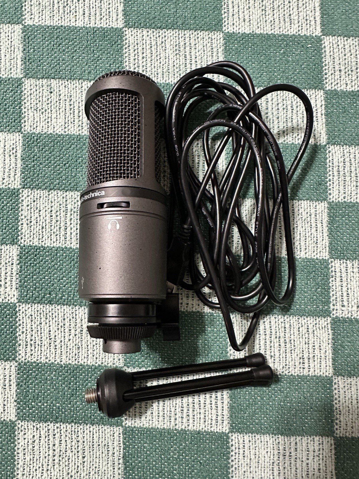 Audio Technica AT2020 USB Plus Cardioid Condenser Microphone (Not Tested)