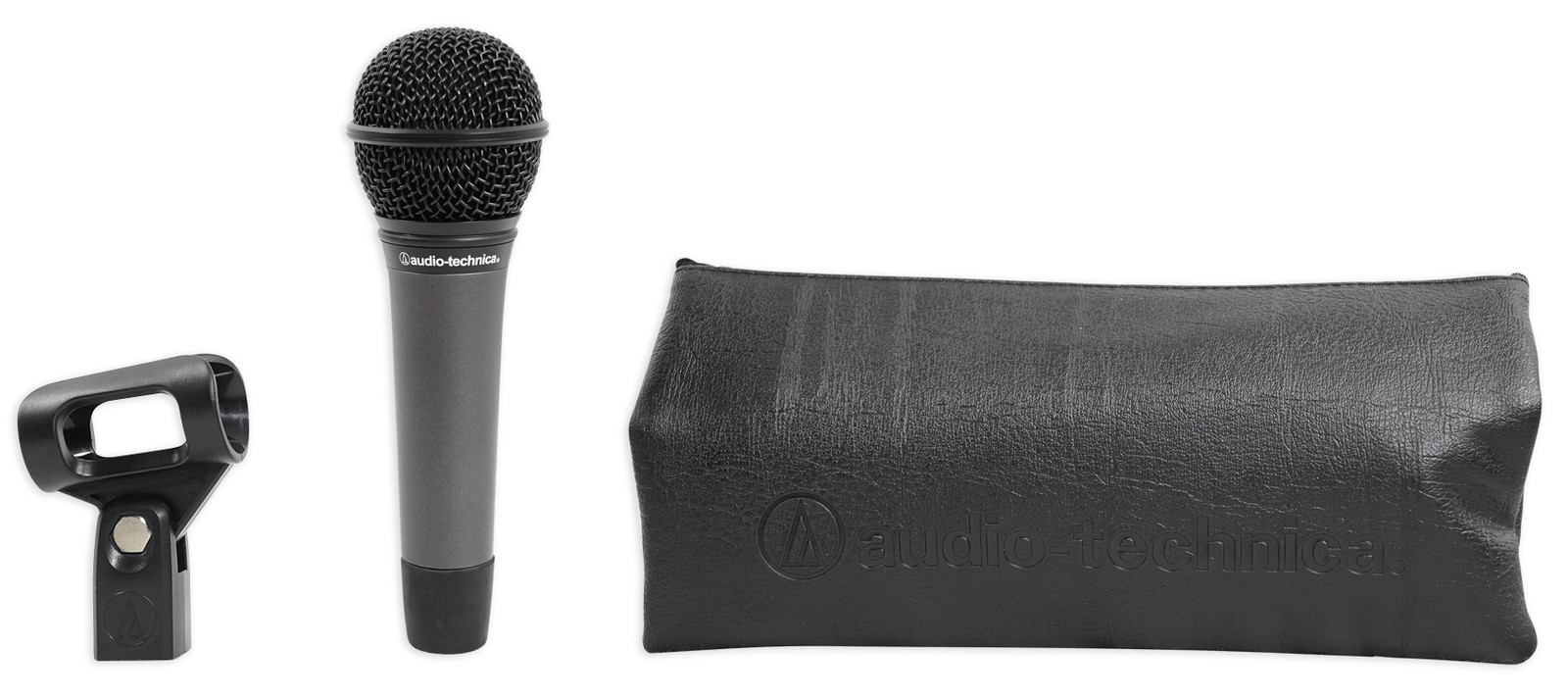 Audio Technica ATM410 Dynamic Cardioid Microphone+Case+Clip+Mic Stand+Cable
