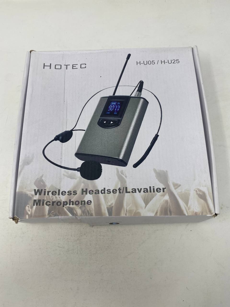 Hotec UHF YM-2 Wireless Headset Lavalier Microphones H-U25 – 2 Full Setups Used