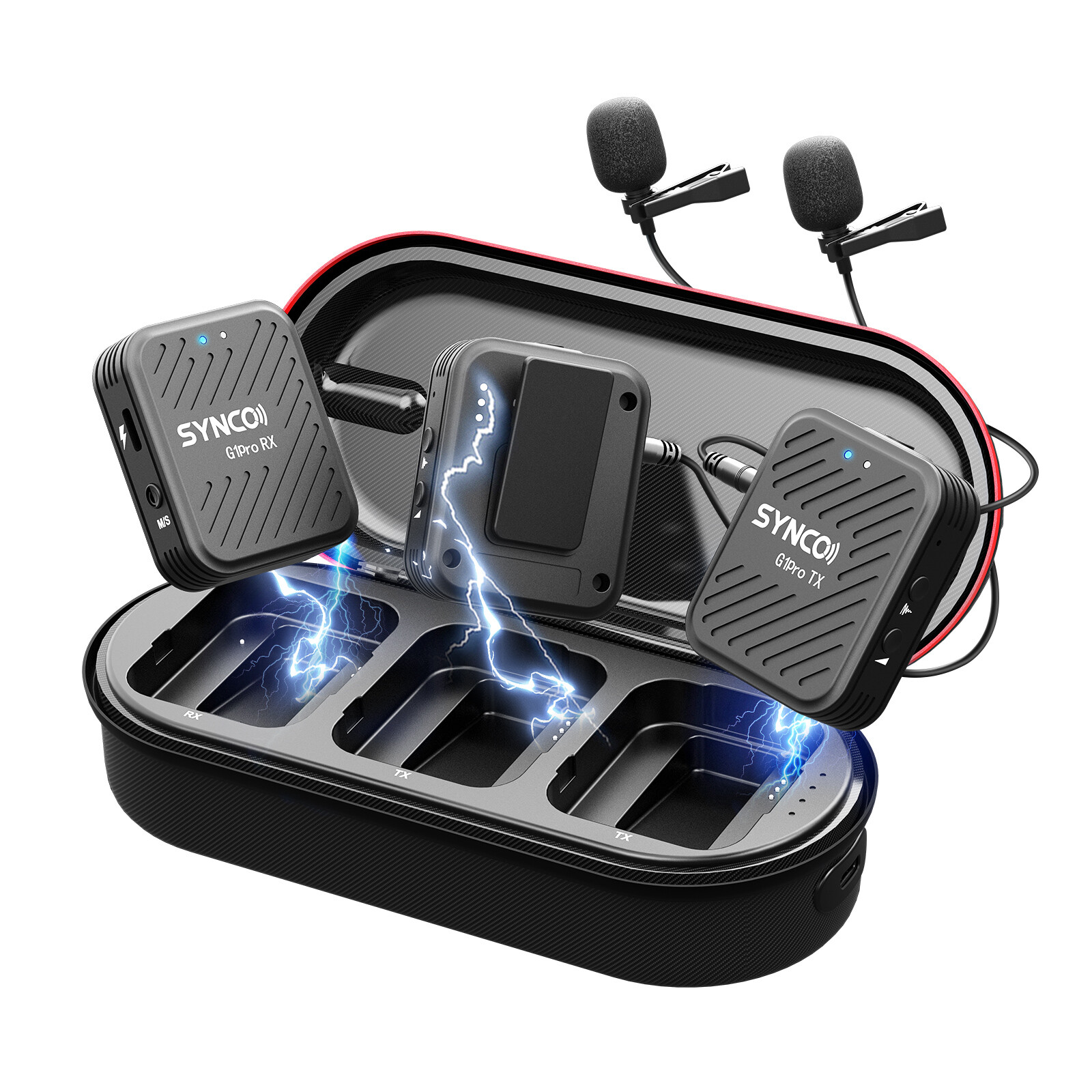 SYNCO G1(A2) Pro Wireless Lavalier Microphones for Camera Smartphone Vlog Tiktok