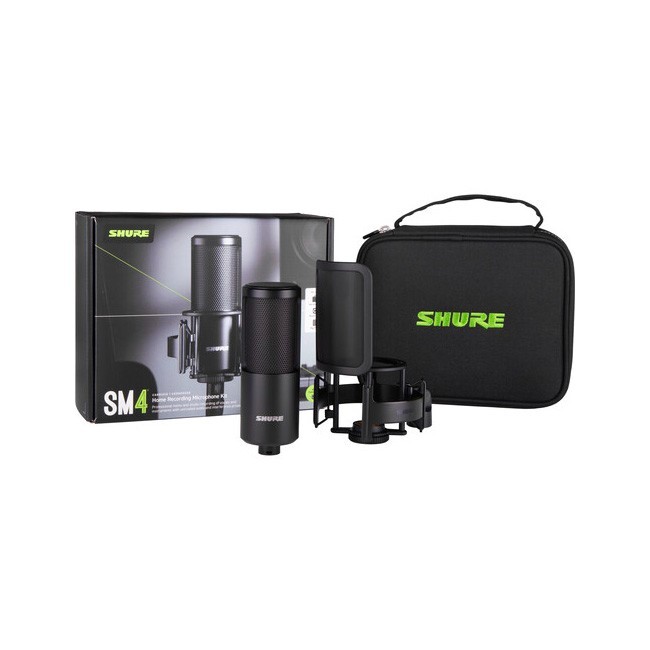 Shure SM4 Dual-Diaphragm Condenser Home Recording Microphone Kit