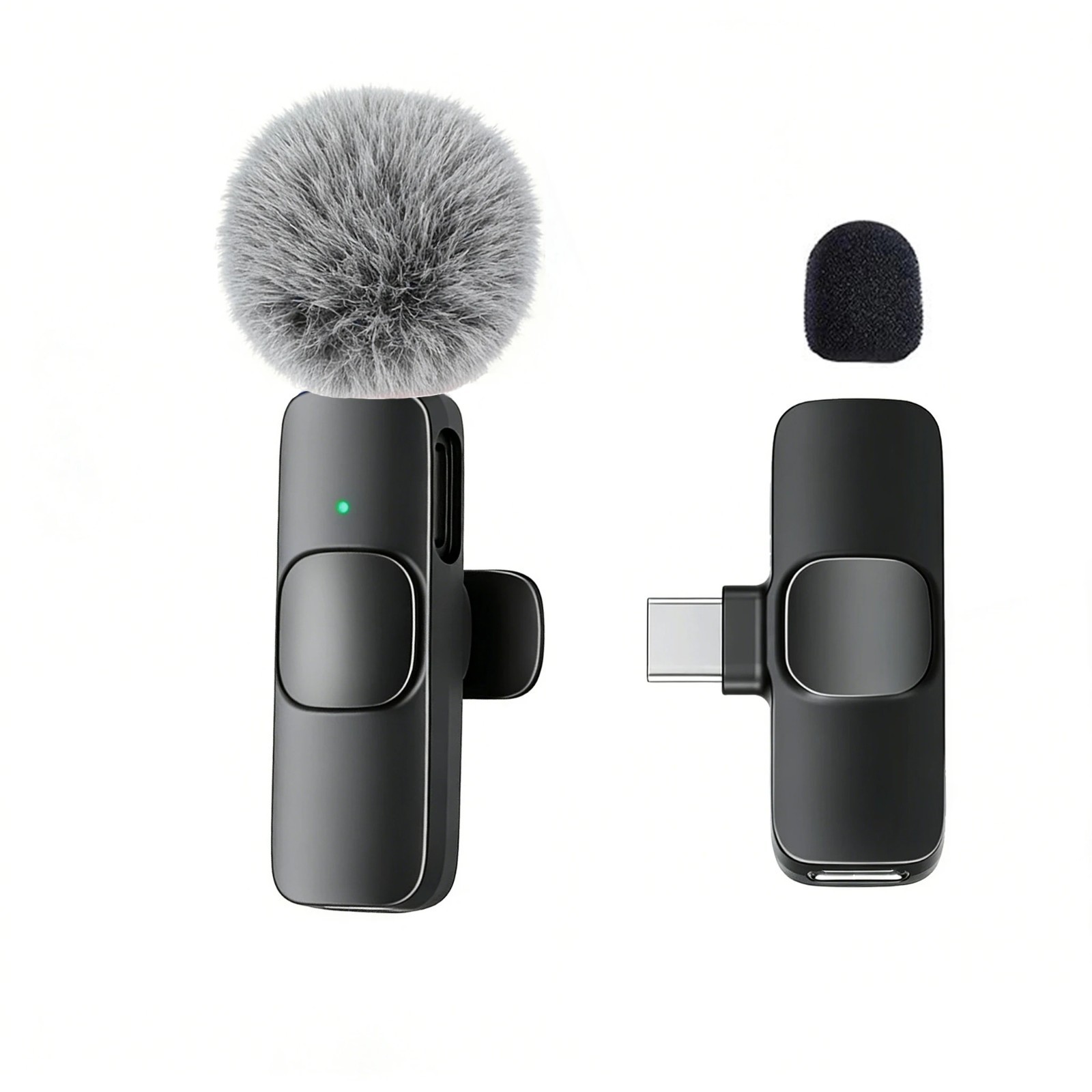 Lavalier Microphone Wireless Audio Video Recording Mini Mic For Android/iPhone