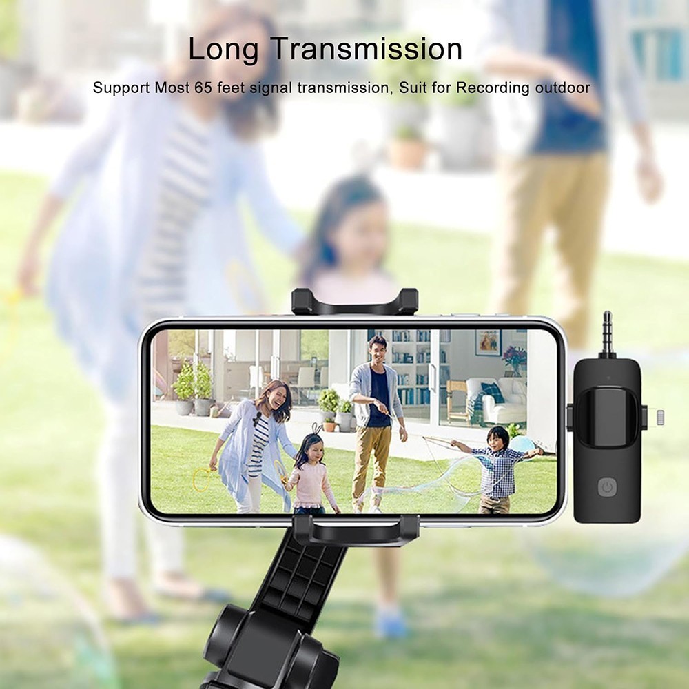 3.5mm Mini Lavalier Wireless Microphone Audio Video Recording For Android/iphone