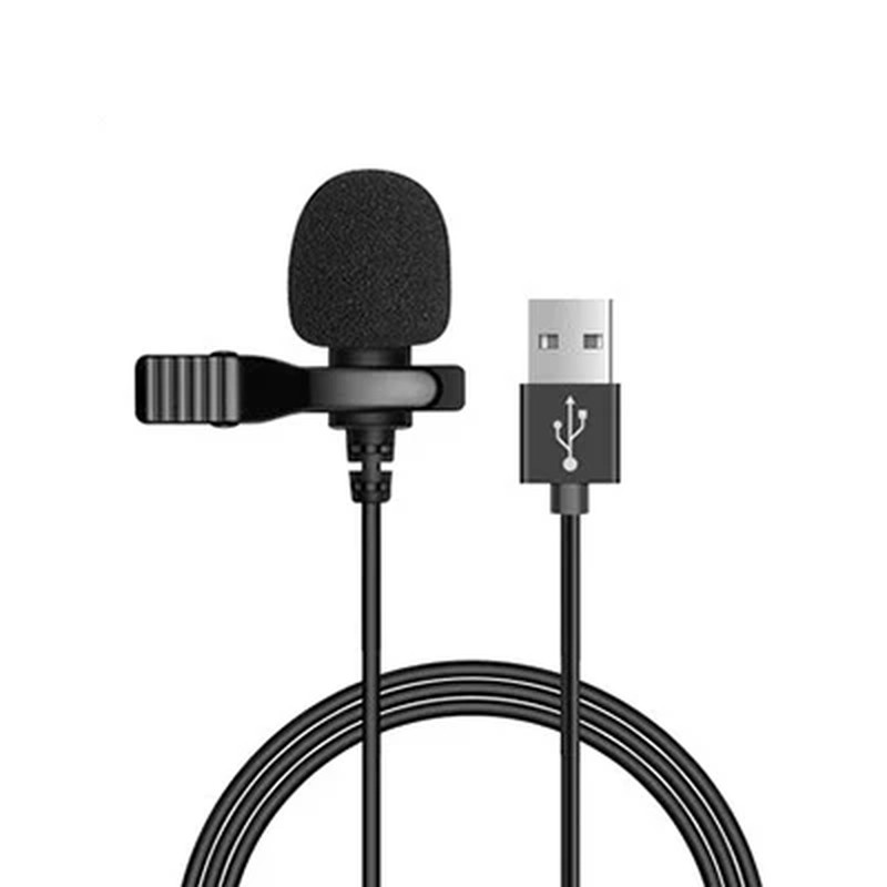 3.5Mm Wired Microfon Mini Microphone Condenser USB Type C Lavalier Clip Professi