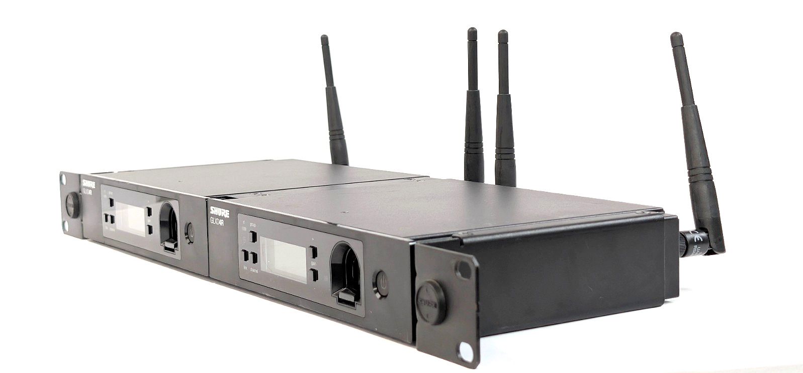 2-Shure GLXD4R Z2 2400-2483.5 MHZ Digital Wireless Microphone Receivers +OEM AC