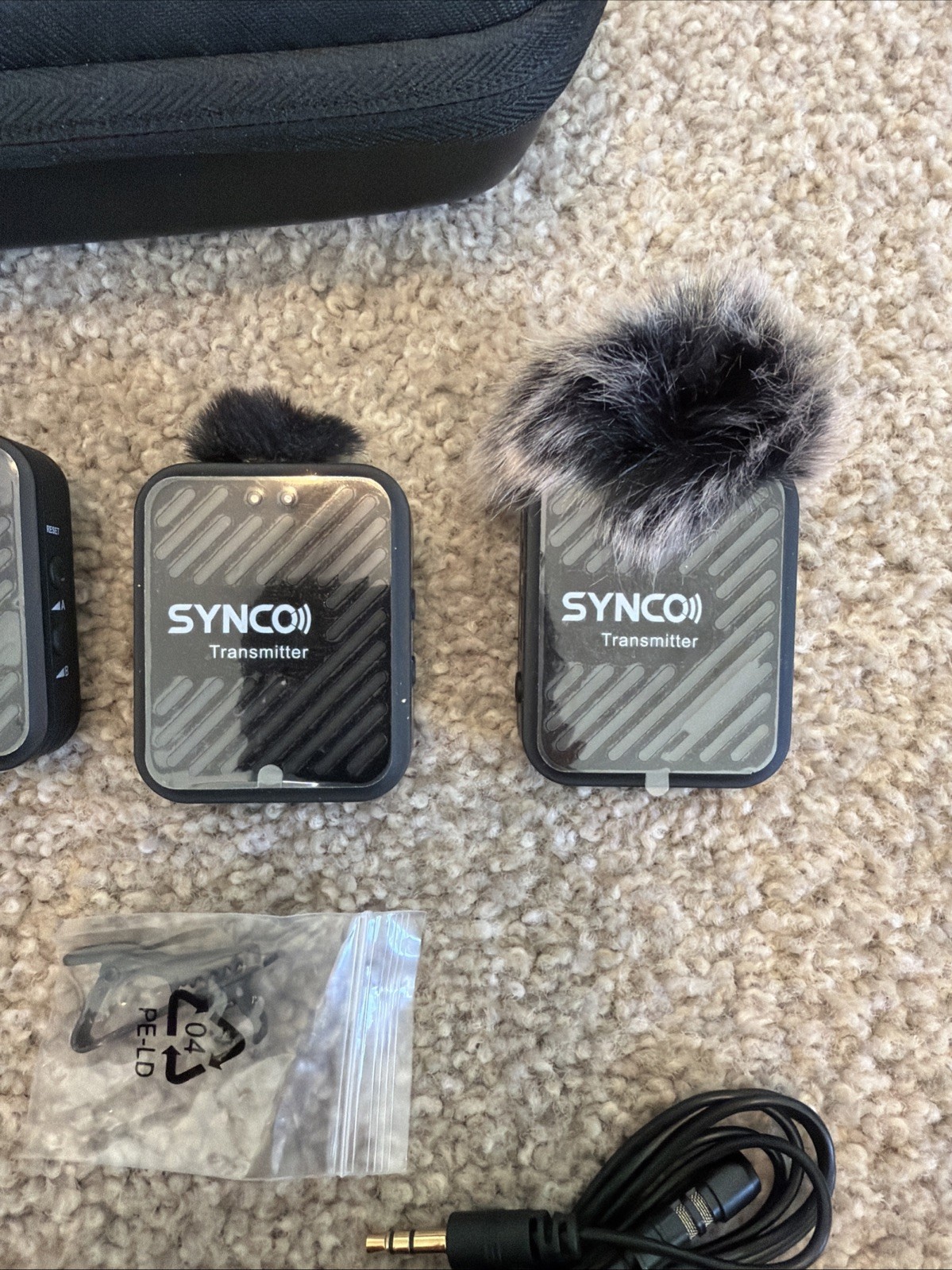 SYNCO Wireless Lavalier Microphone, G2(A2) 2.4G Dual Transmitter 48KHz 24Bit