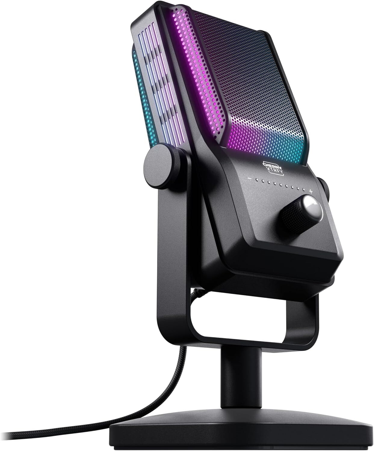 Cherry XTRFY NGALE R Microphone Wired USB Condenser, w/RGB for Streaming, Gaming