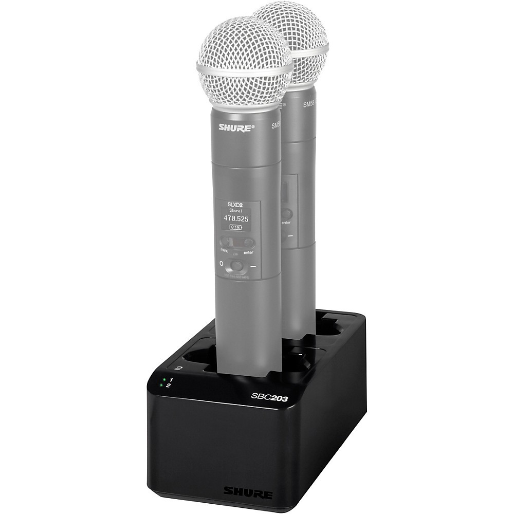 Shure SBC203US Dual Docking Station for SLXD Transmitters and SB903 Battery