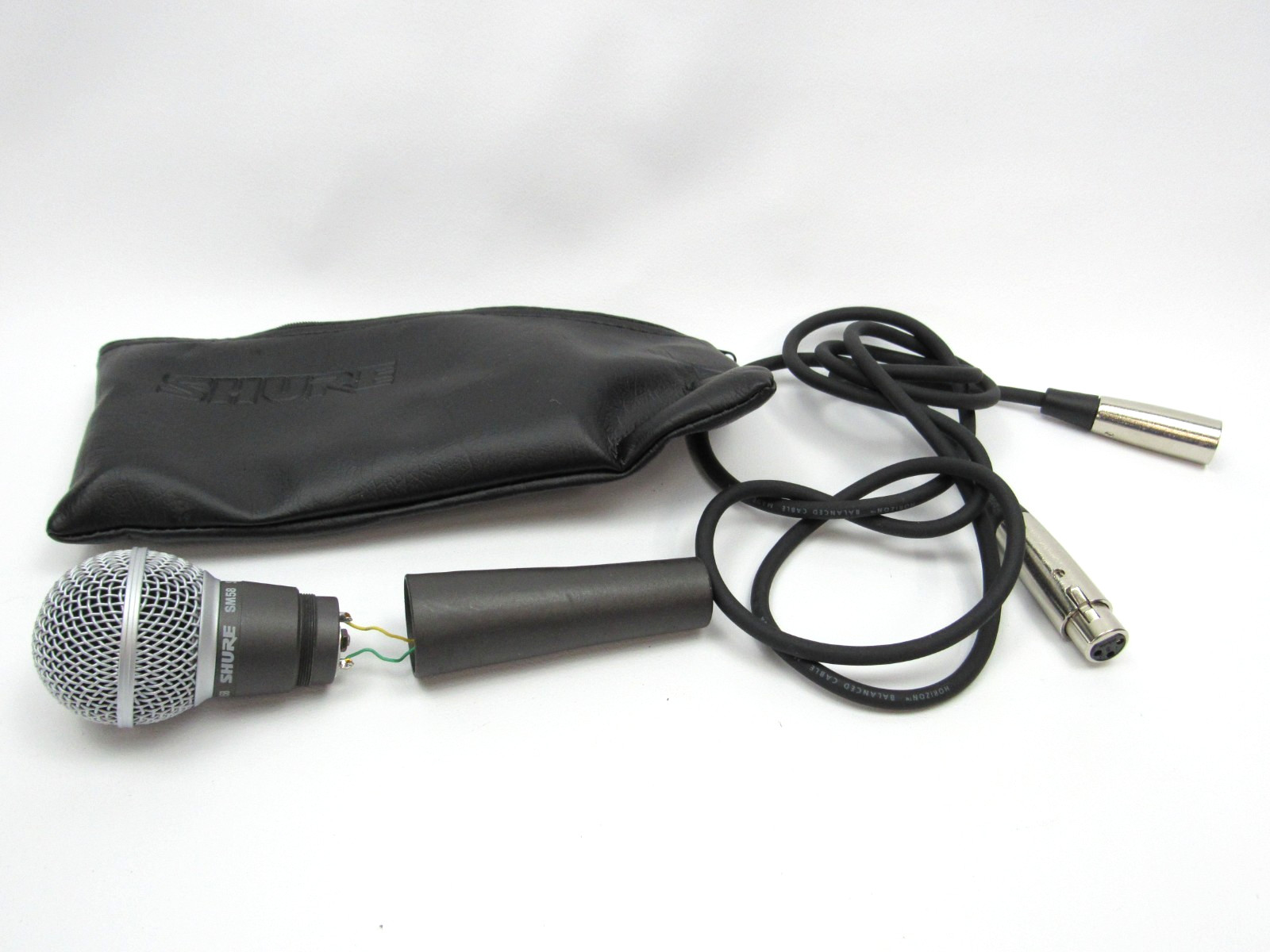 Shure SM58 Dynamic Handheld Vocal Microphone XLR Black w/ Pouch NEEDS REPAIRED