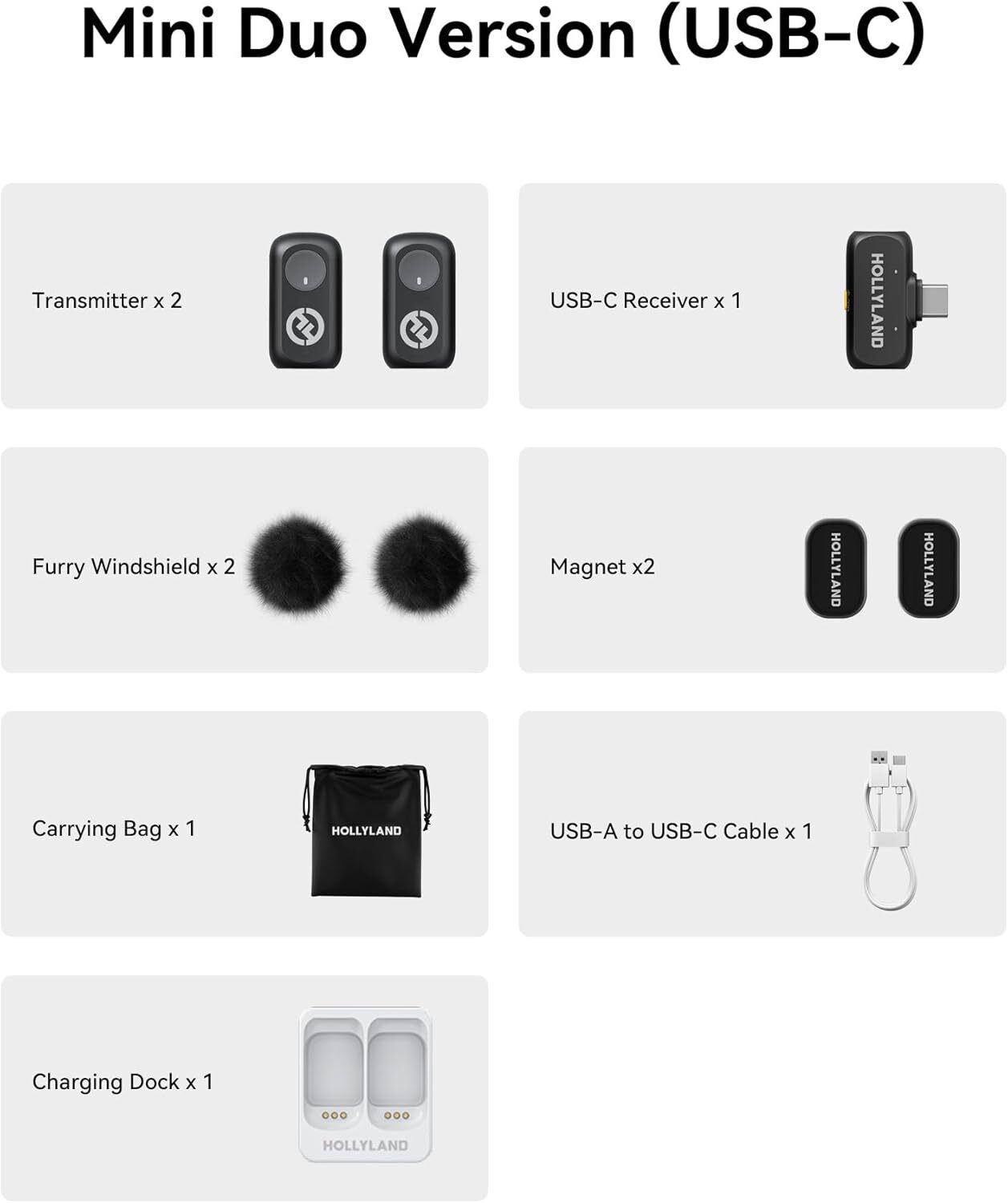 Hollyland LARK A1 Wireless Lavalier Microphone System for Smartphone iPhone 16