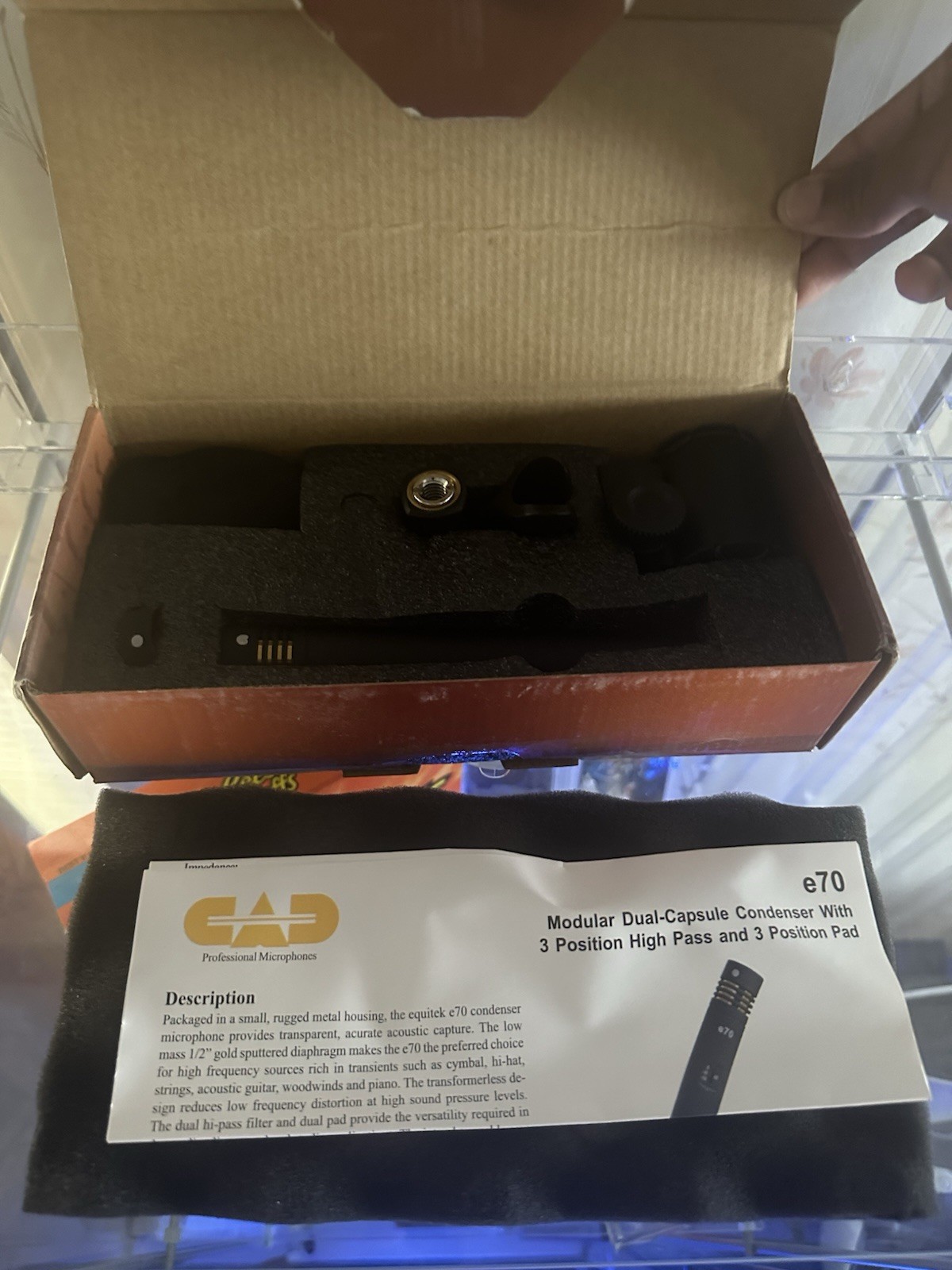CAD Audio Equitek E70 Dual-Capsule Instrument Microphone Condenser Mic