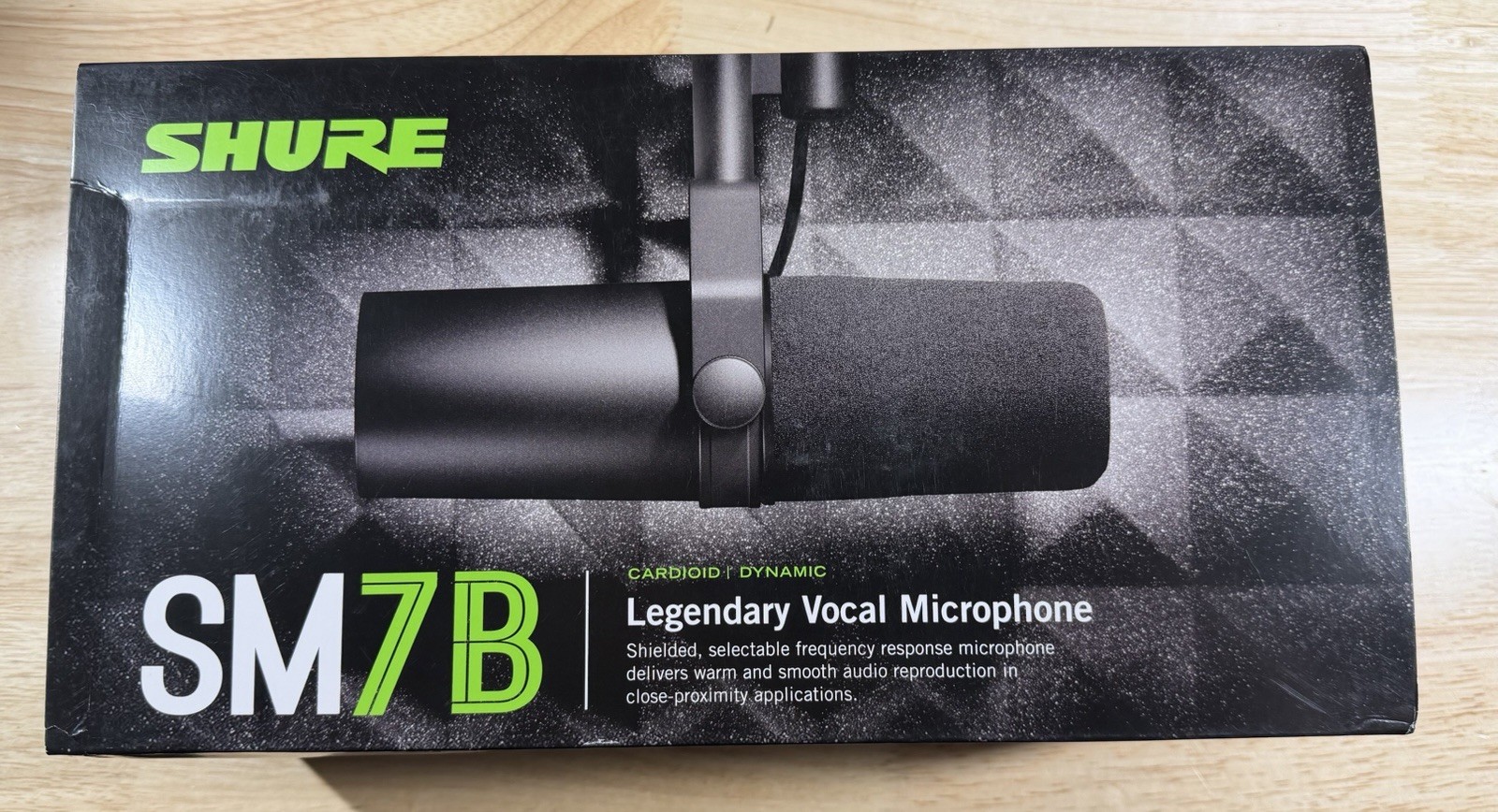 Shure SM7B Cardioid | Dynamic Legendary Vocal Microphone, Black