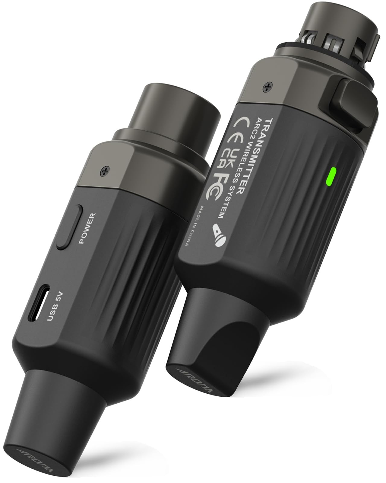 Ulumac Aroma Wireless XLR Transmitter and Receiver, Professional UHF Gray