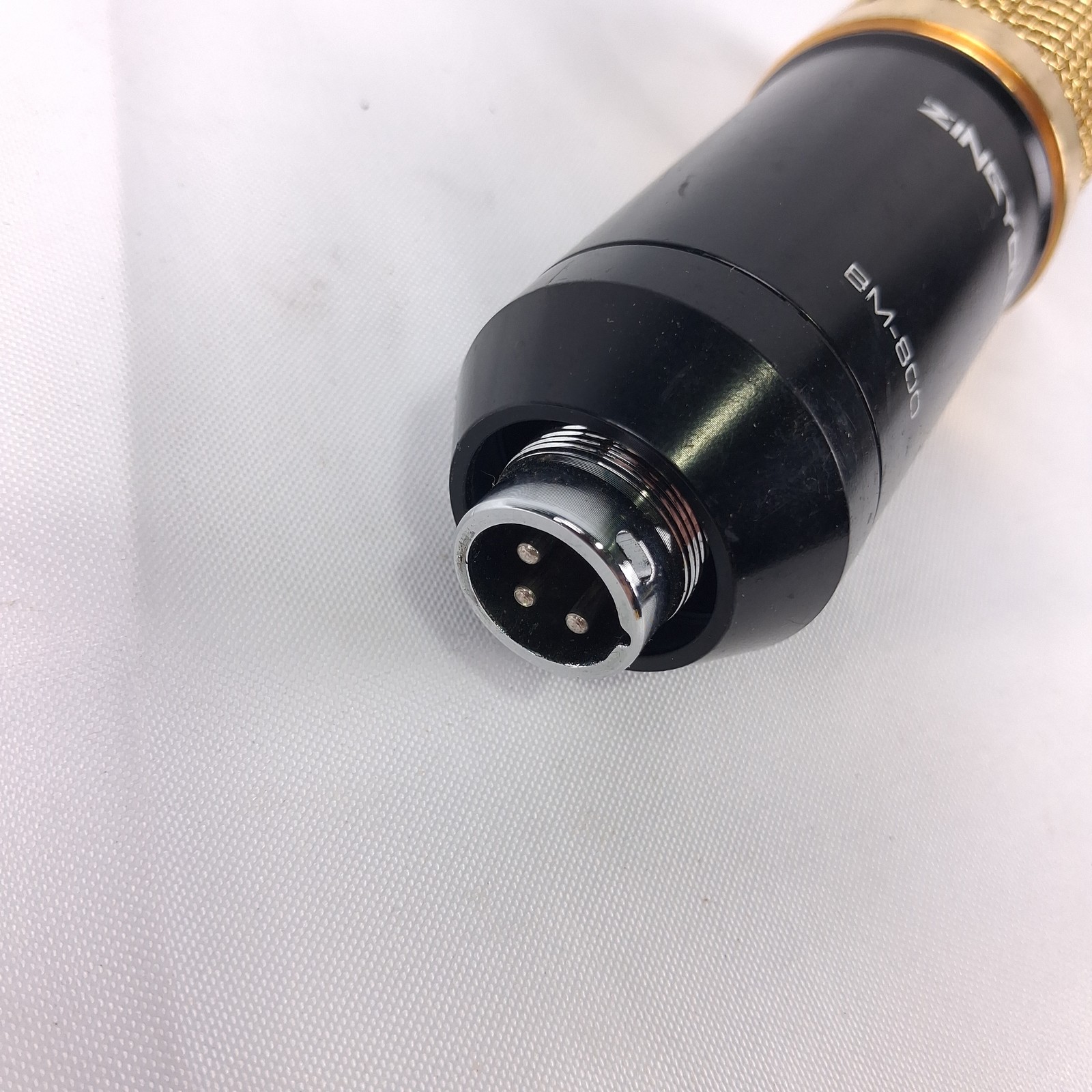 ZINGYOU BM-800 Condenser Microphone Black Gold XLR Studio Vocal Recording