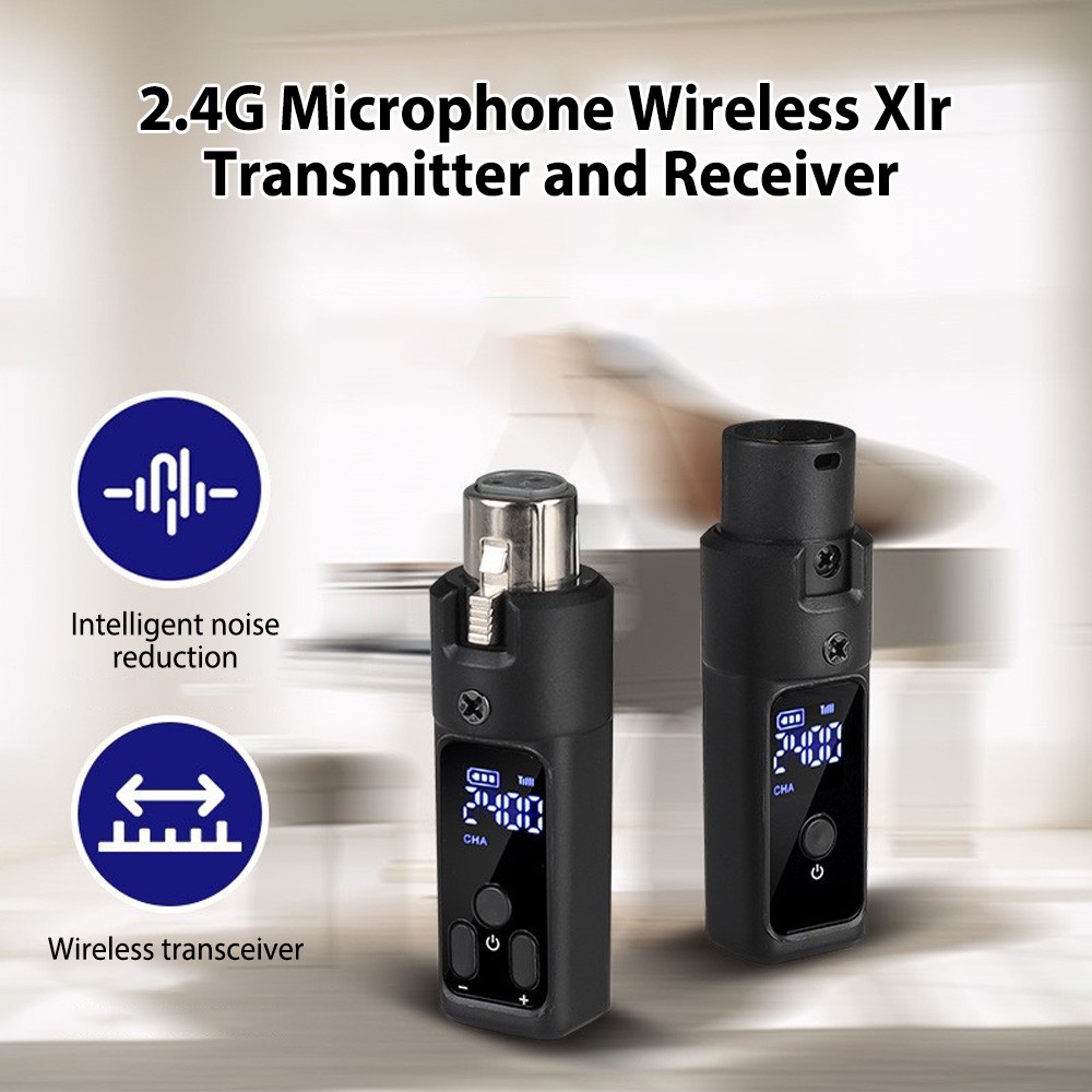 2.4G Microphone Wireless Xlr Transmitter And Receiver Rechargeable OUTW