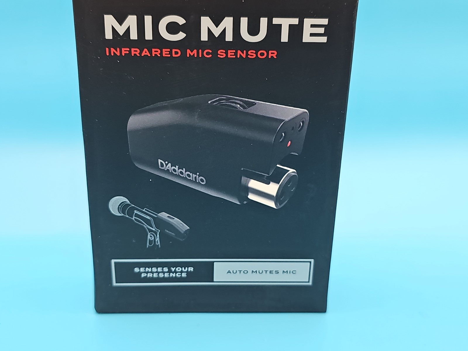 D’Addario IR Mic Mute Infrared Mic Microphone Sensor w/Box Black
