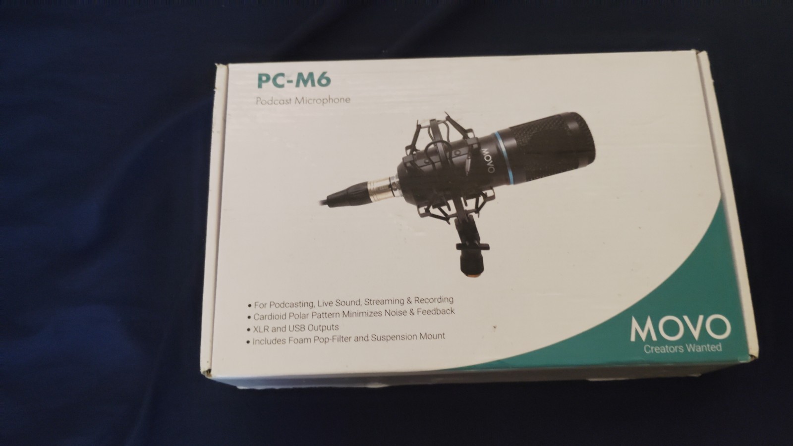 Movo PC-M6 Universal Cardioid Condenser Microphone – Excellent Condition
