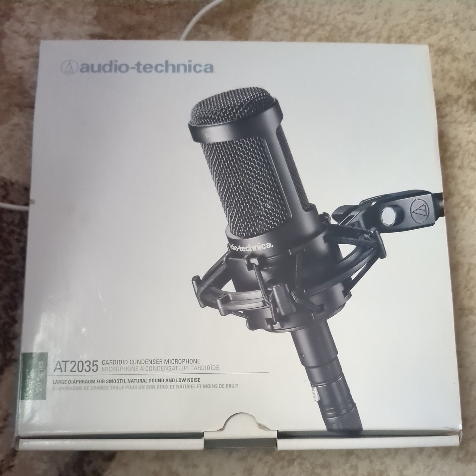 Audio-Technica AT2035 Large Diaphragm Cardioid Condenser Microphone Open Box