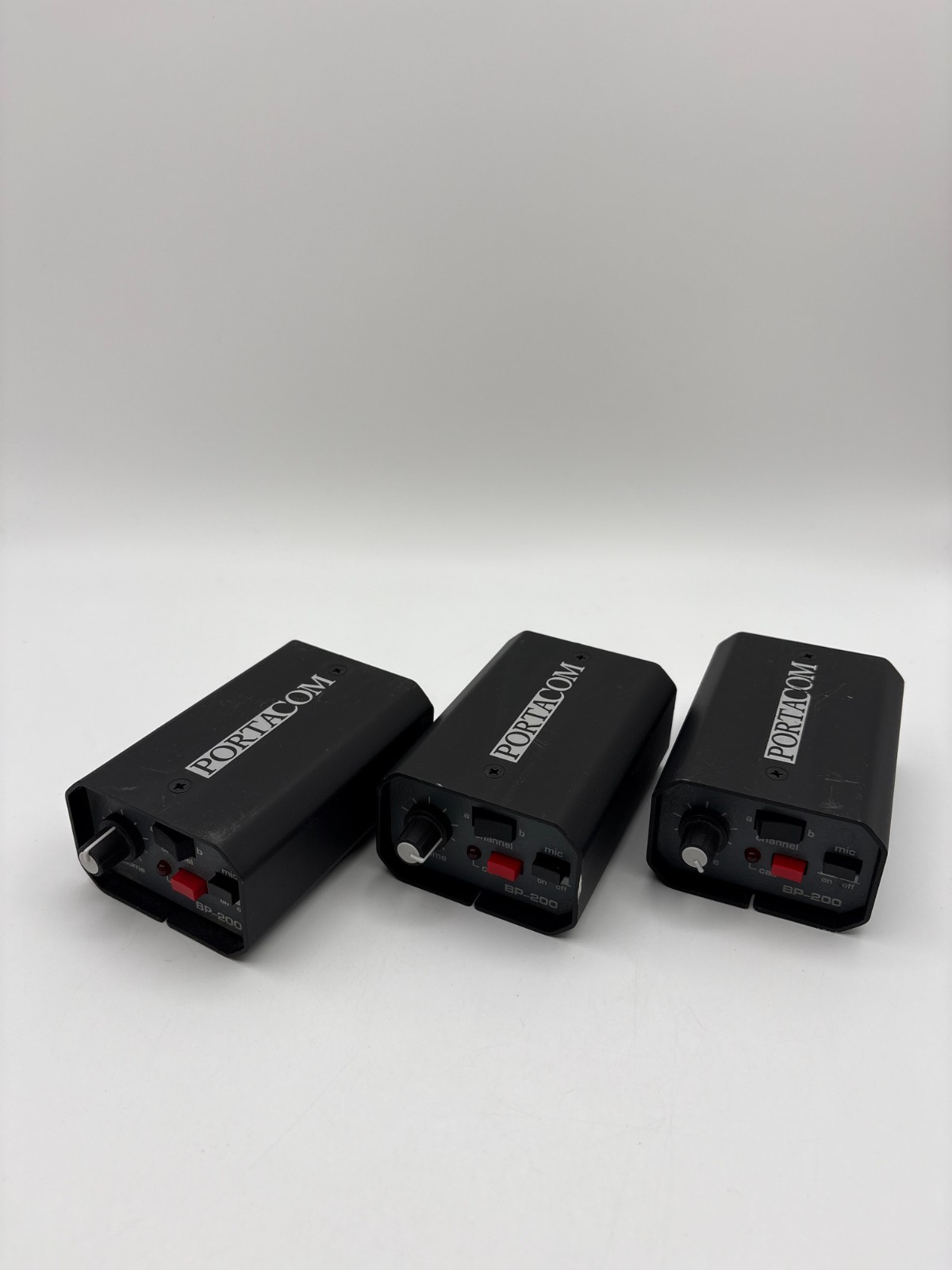 Anchor Audio PORTACOM BP-200 Intercom Belt Pack 3-Pin XLR Untested Lot Of 3