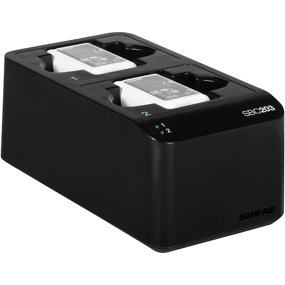 Shure SBC203US Dual Docking Station for SLXD Transmitters and SB903 Battery