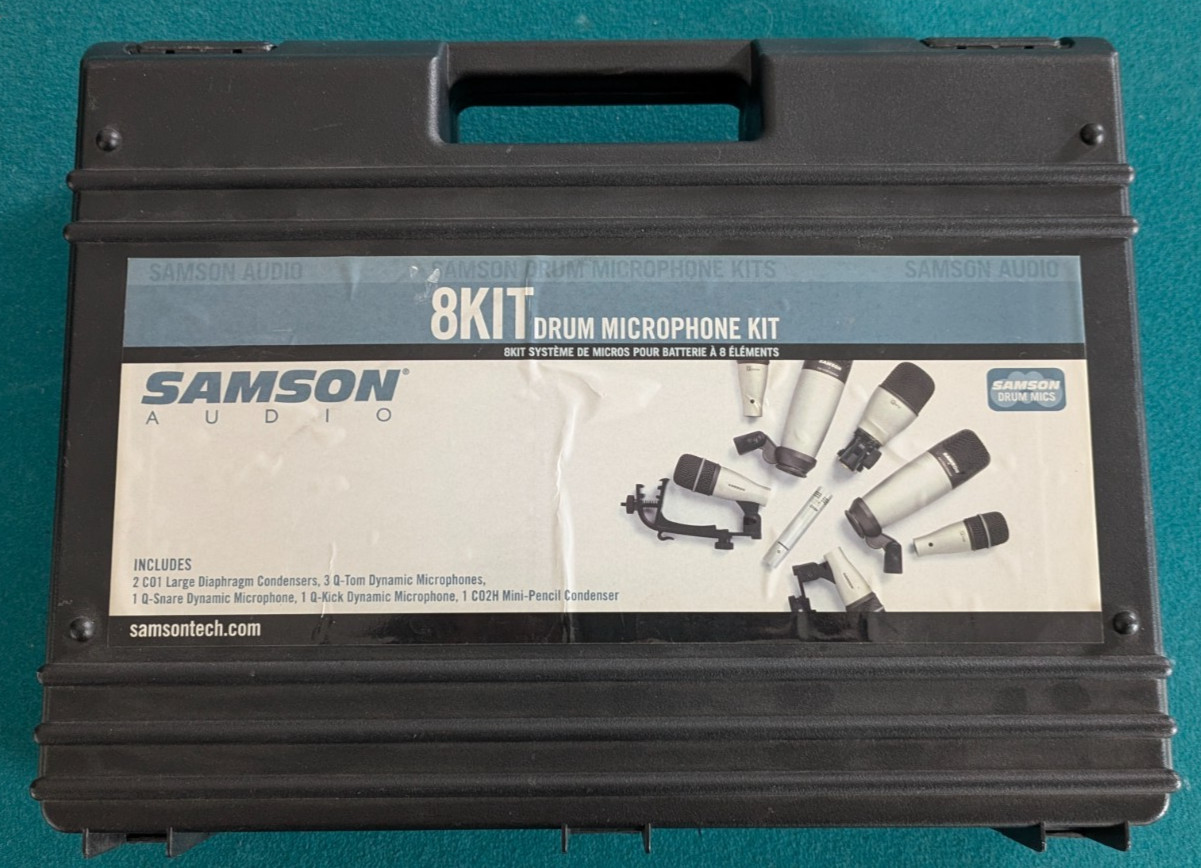 Samson 8KIT Drum Mic Set – Tested – VERY LIGHT USE