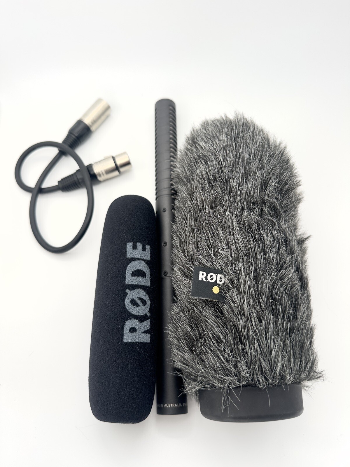 Rhode NGT-2 Shotgun Mic w/ Foam Windscreen, Pro Windshield, Mic Stand, Case