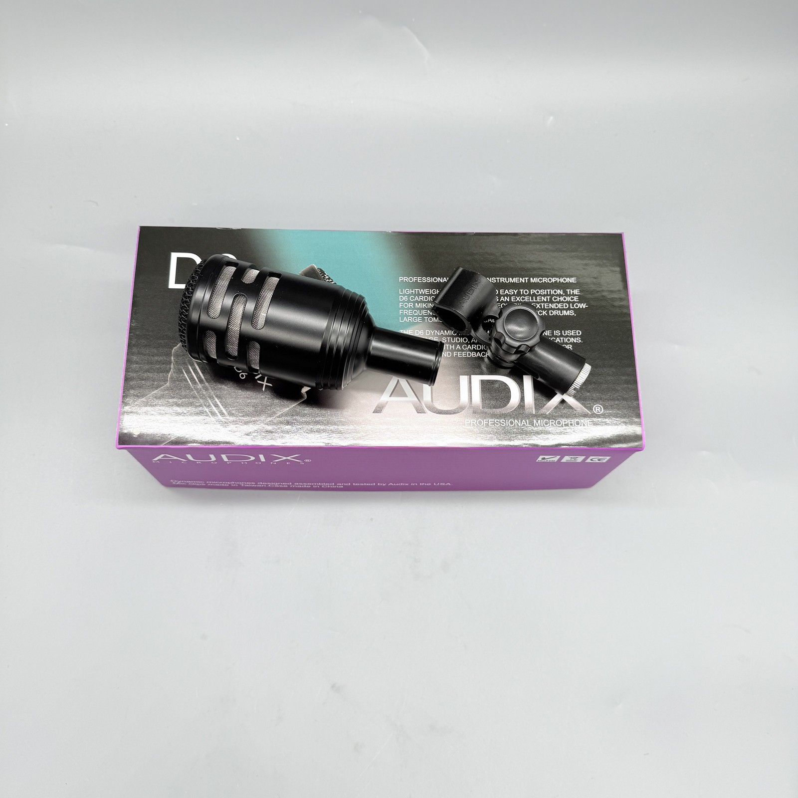 NEW Audix D6 Cardioid Wired Dynamic Microphone US