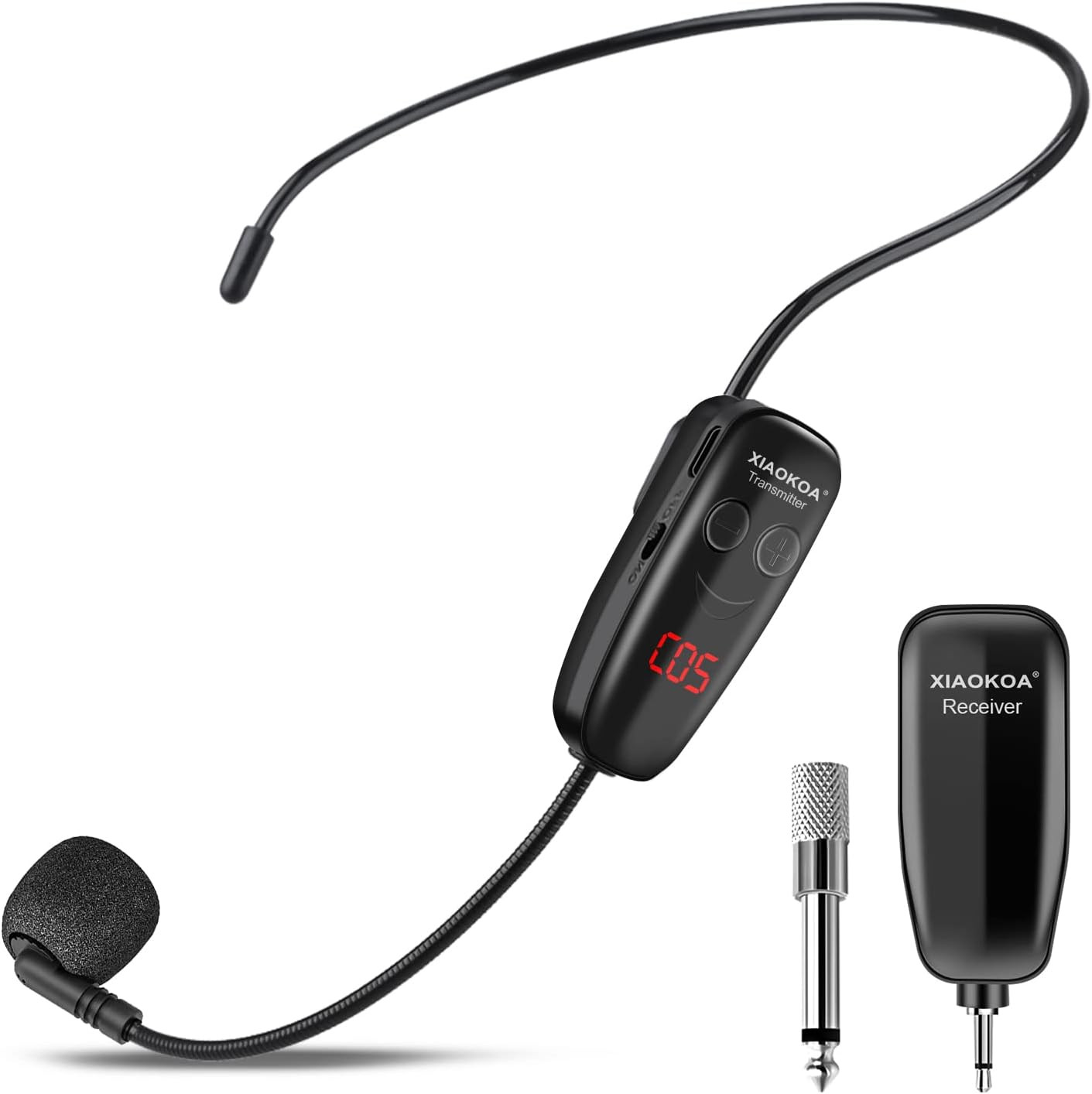Wireless Microphone Headset, UHF Head Mic Speaker System, Professional Voice Amp