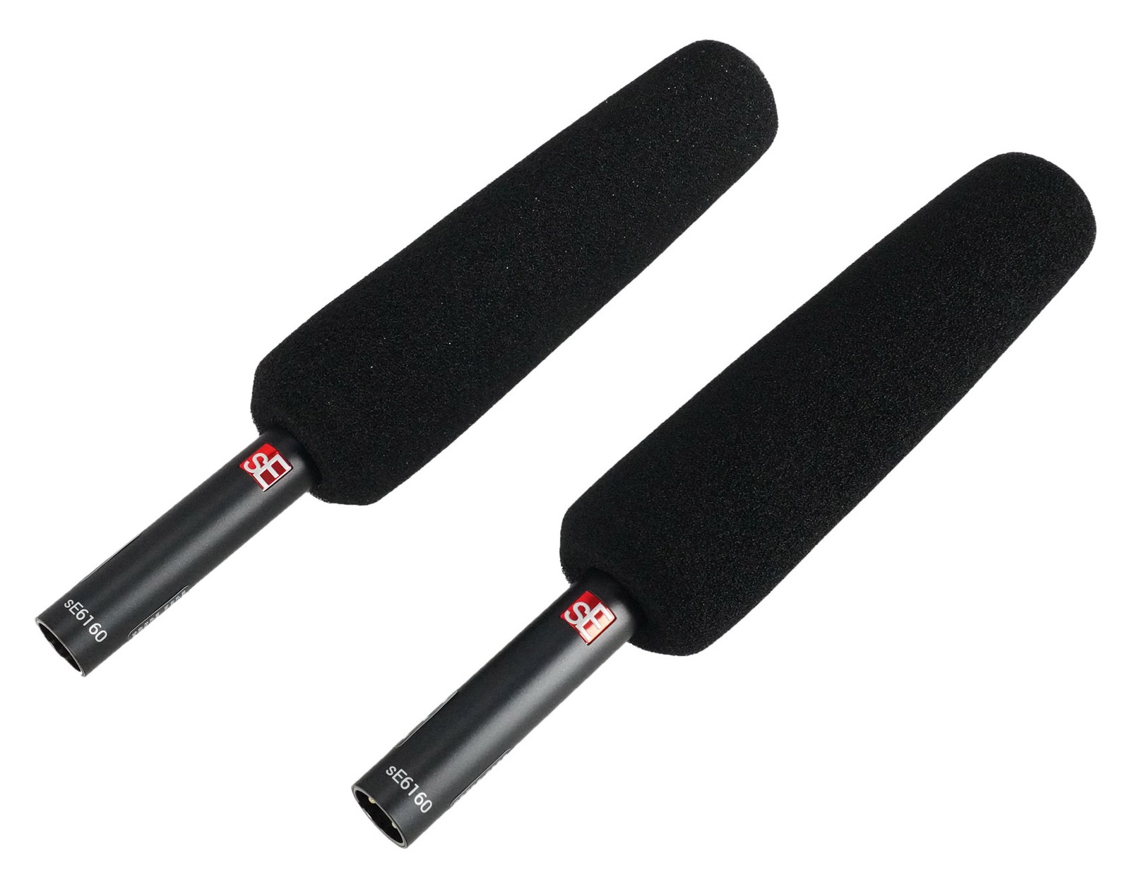 Pair Se Electronics sE6160 Shotgun Microphones Recording Mics+Clips+Windscreens